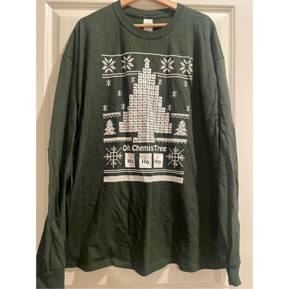 Oh Chemist Tree Christmas Long Sleeve size 2XL - Picture 1 of 2